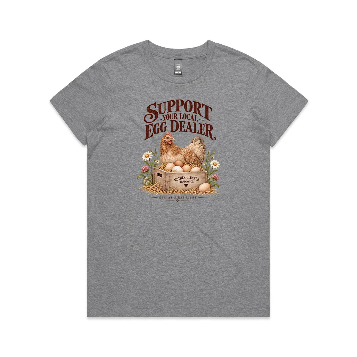 Support Your Local Egg Dealer Tee | Women's Chicken T-Shirt