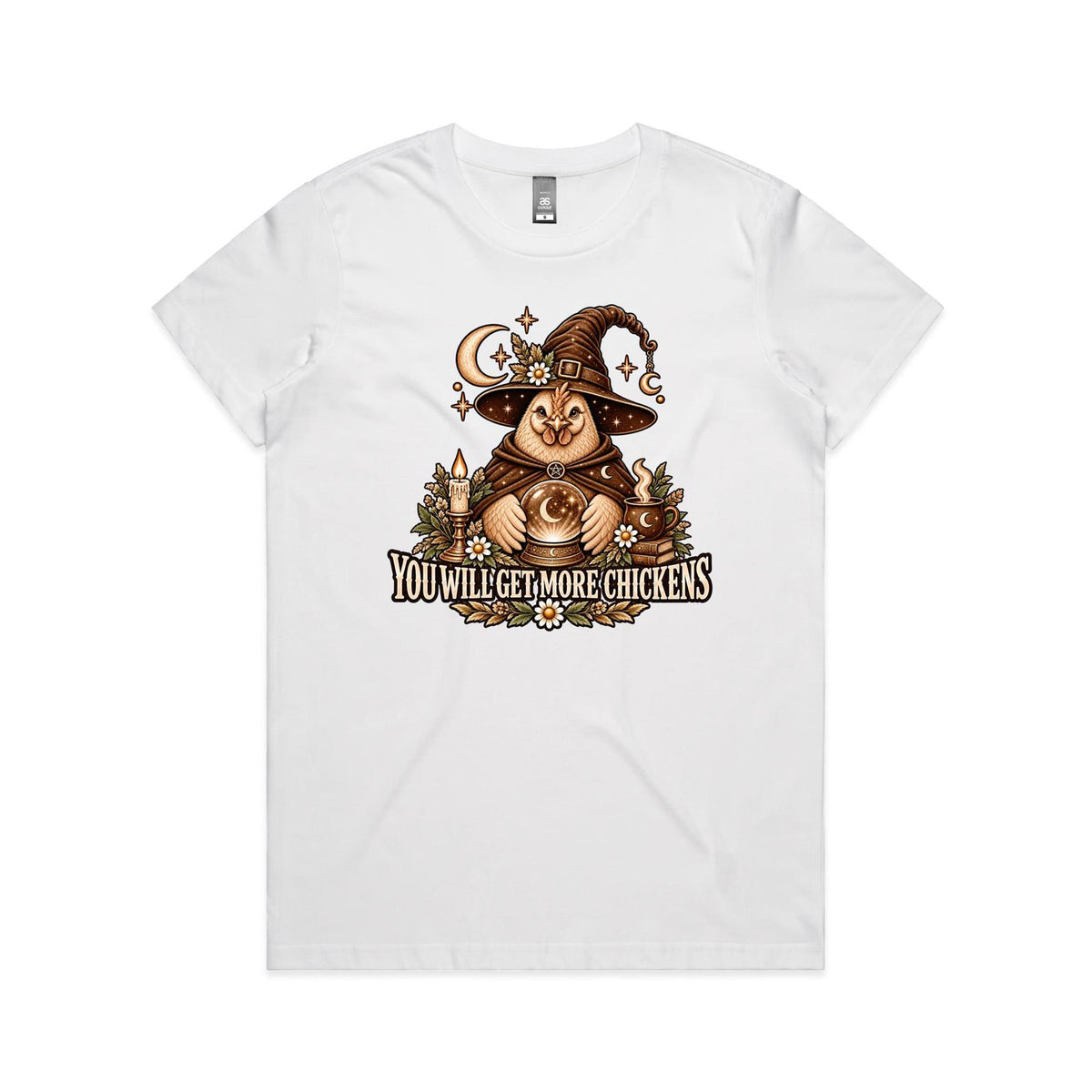 Fortune Teller Chicken Tee | Women's Chicken T-Shirt