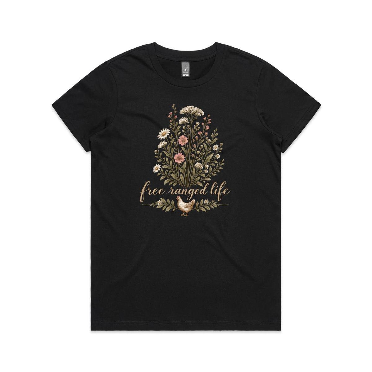 Free Ranged Life Tee | Women's Chicken T-Shirt