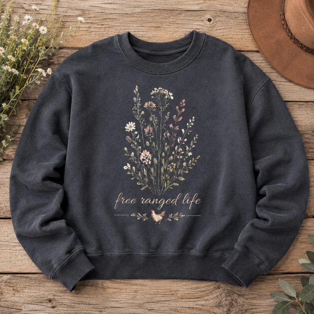 Free Ranged Life Relax Crew Jumper