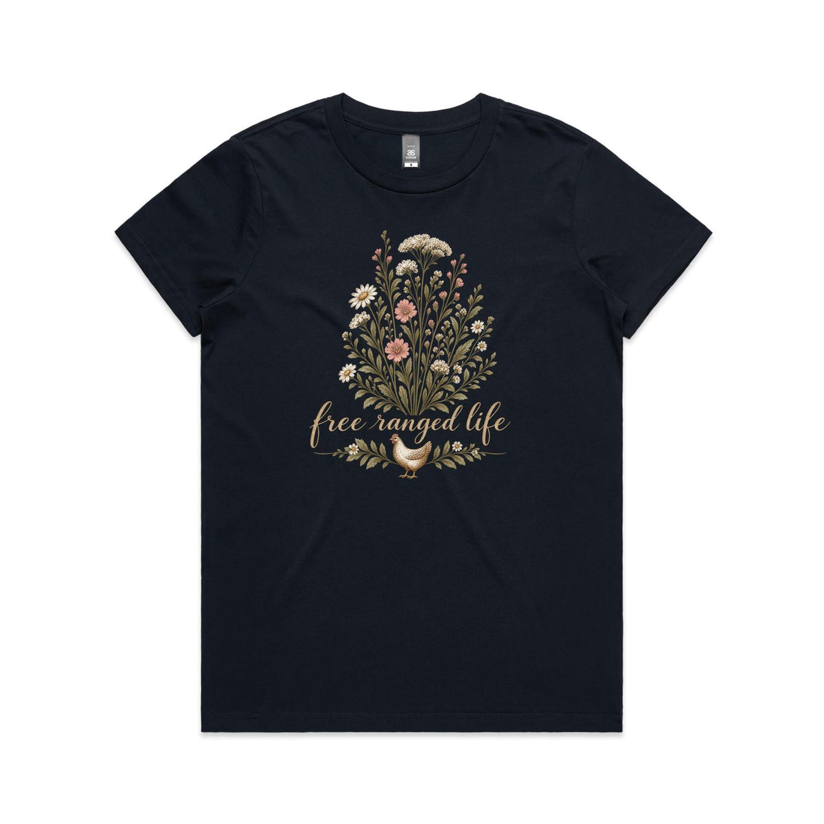 Free Ranged Life Tee | Women's Chicken T-Shirt
