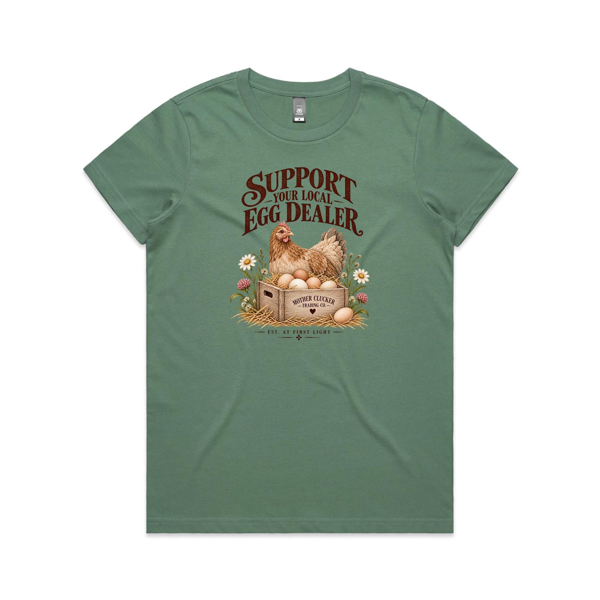 Support Your Local Egg Dealer Tee | Women's Chicken T-Shirt