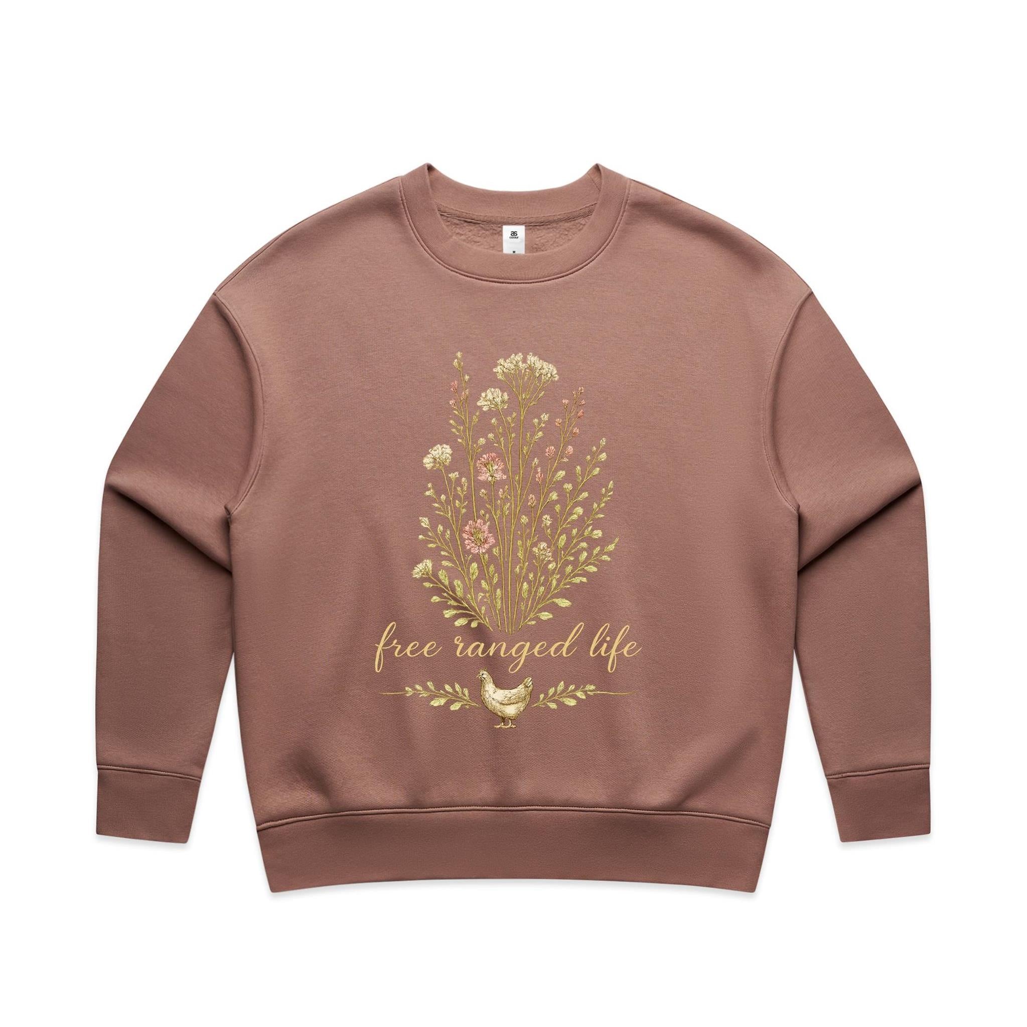 Free Ranged Life Relax Crew Jumper
