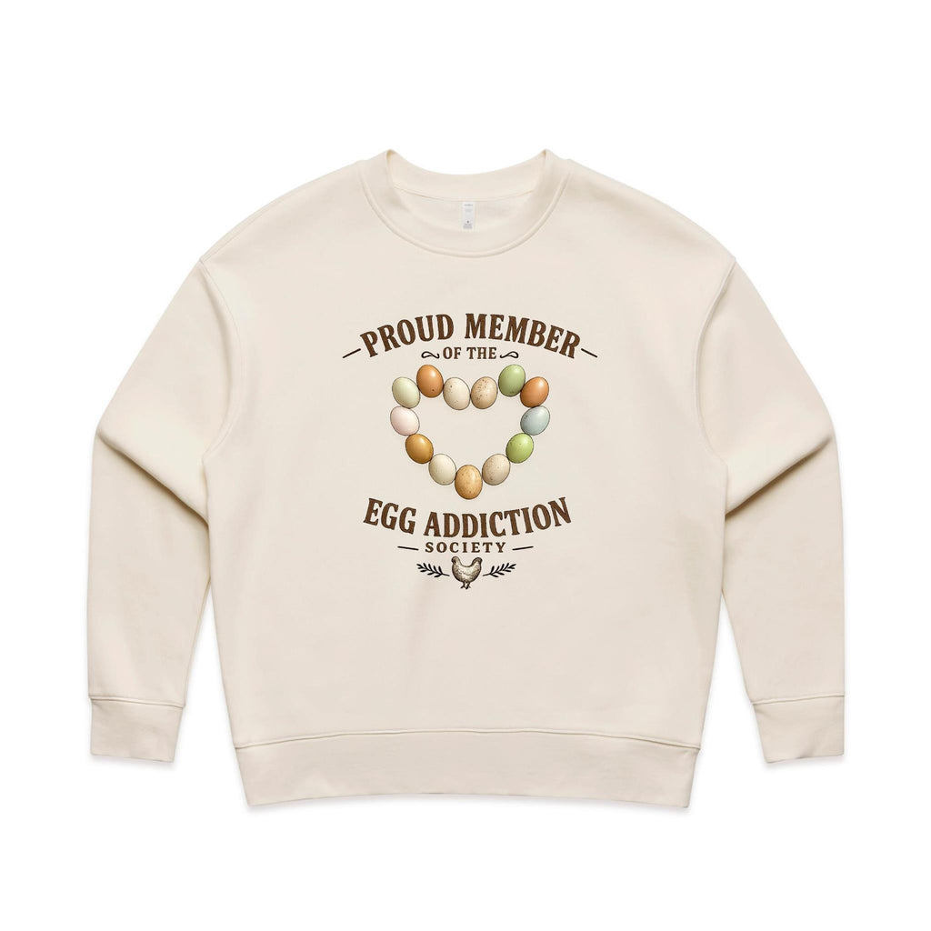 Egg Addiction Jumper | Women's Relaxed Crew Jumper