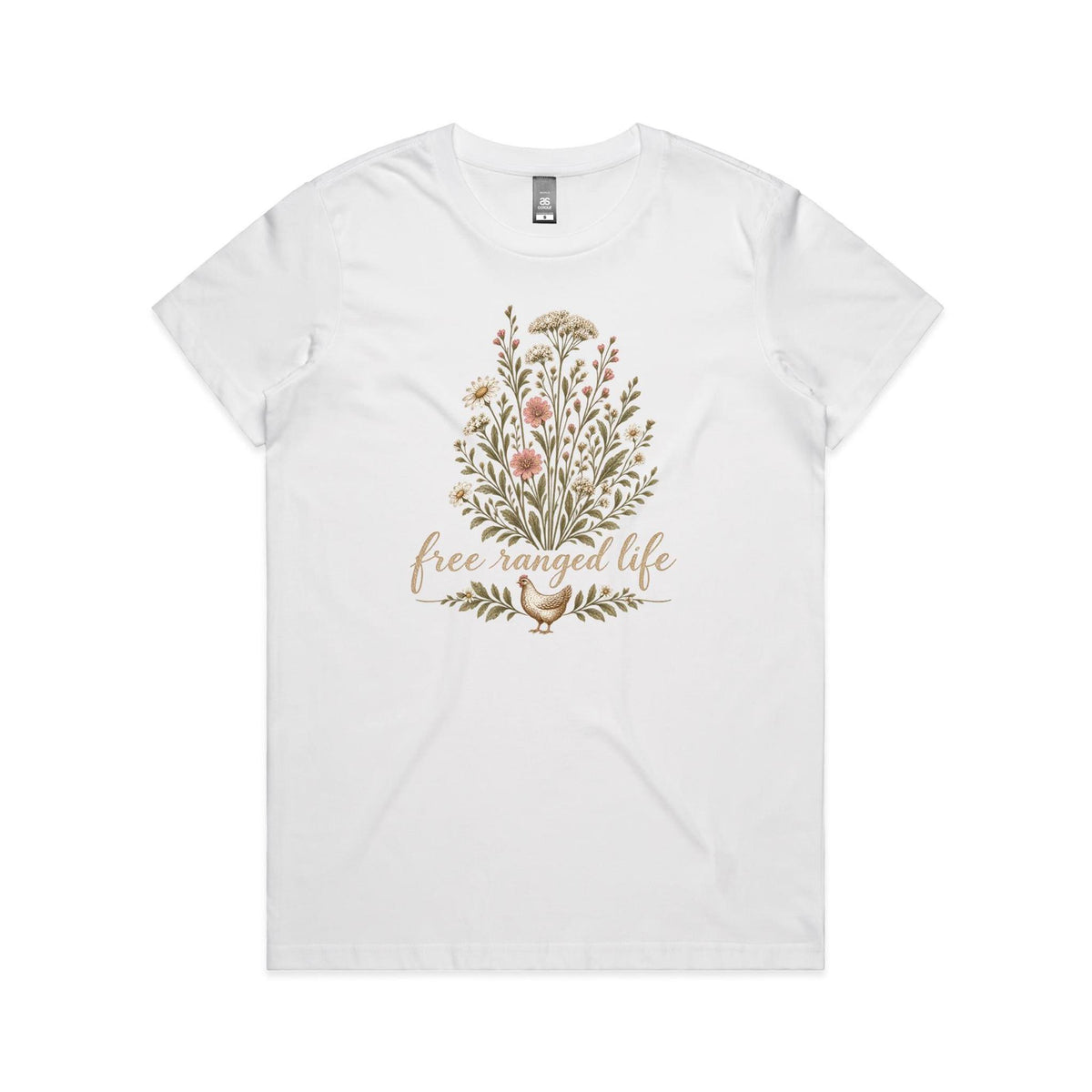 Free Ranged Life Tee | Women's Chicken T-Shirt