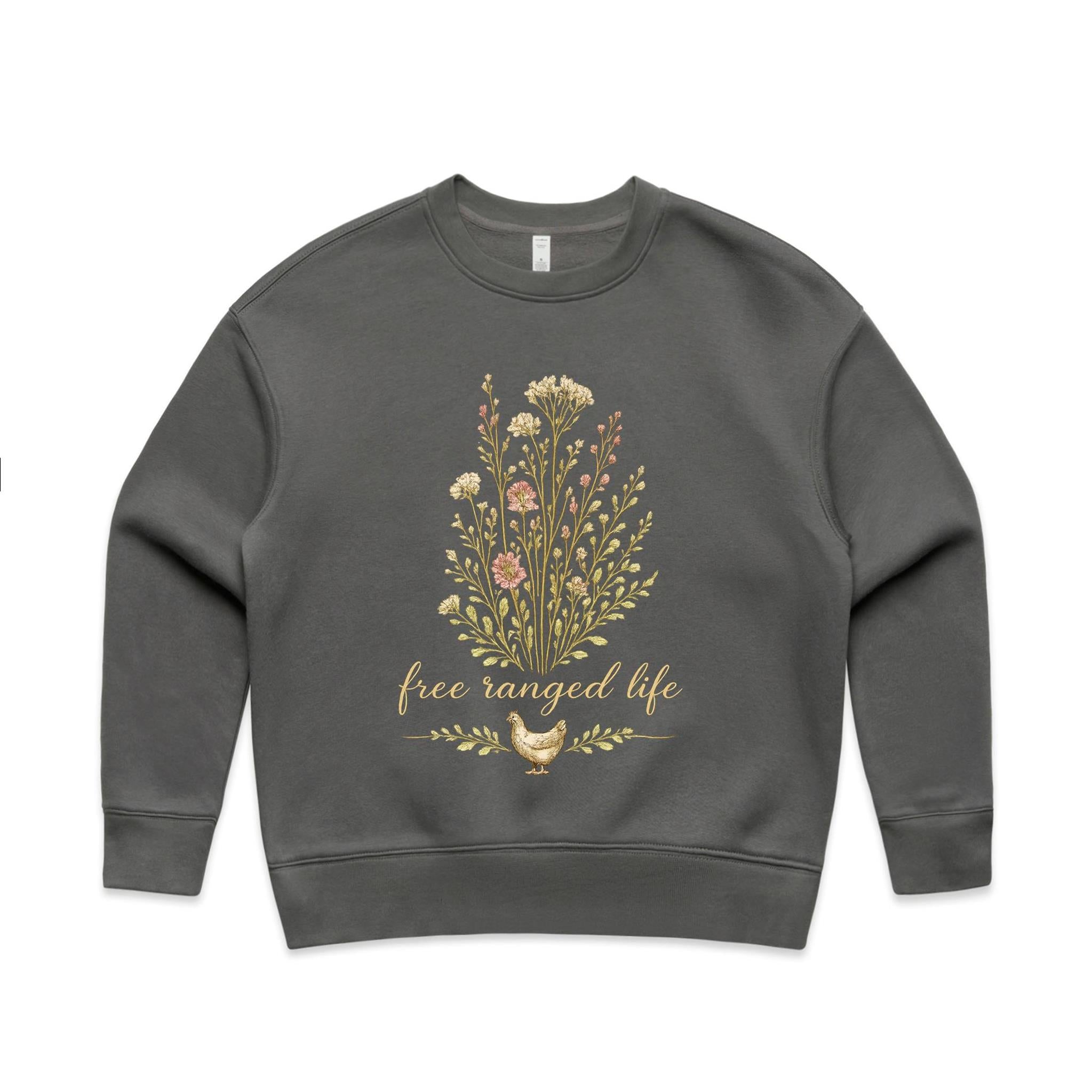 Free Ranged Life Relax Crew Jumper