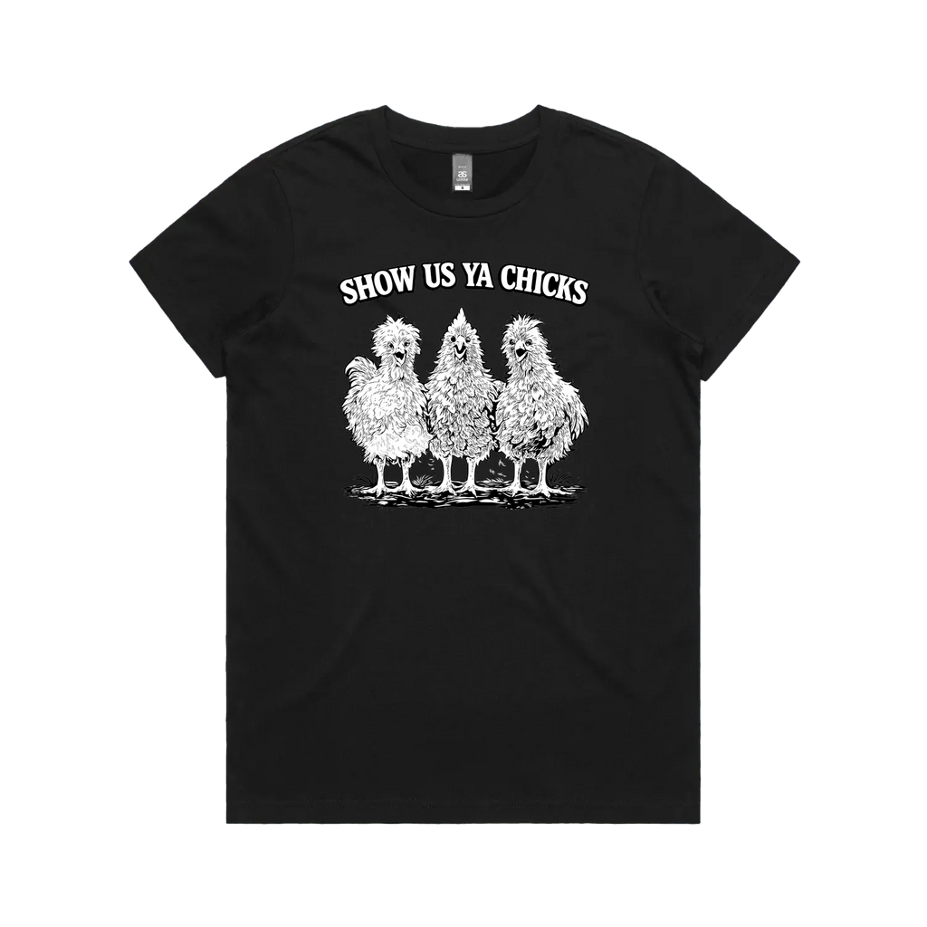 Black front flat lay