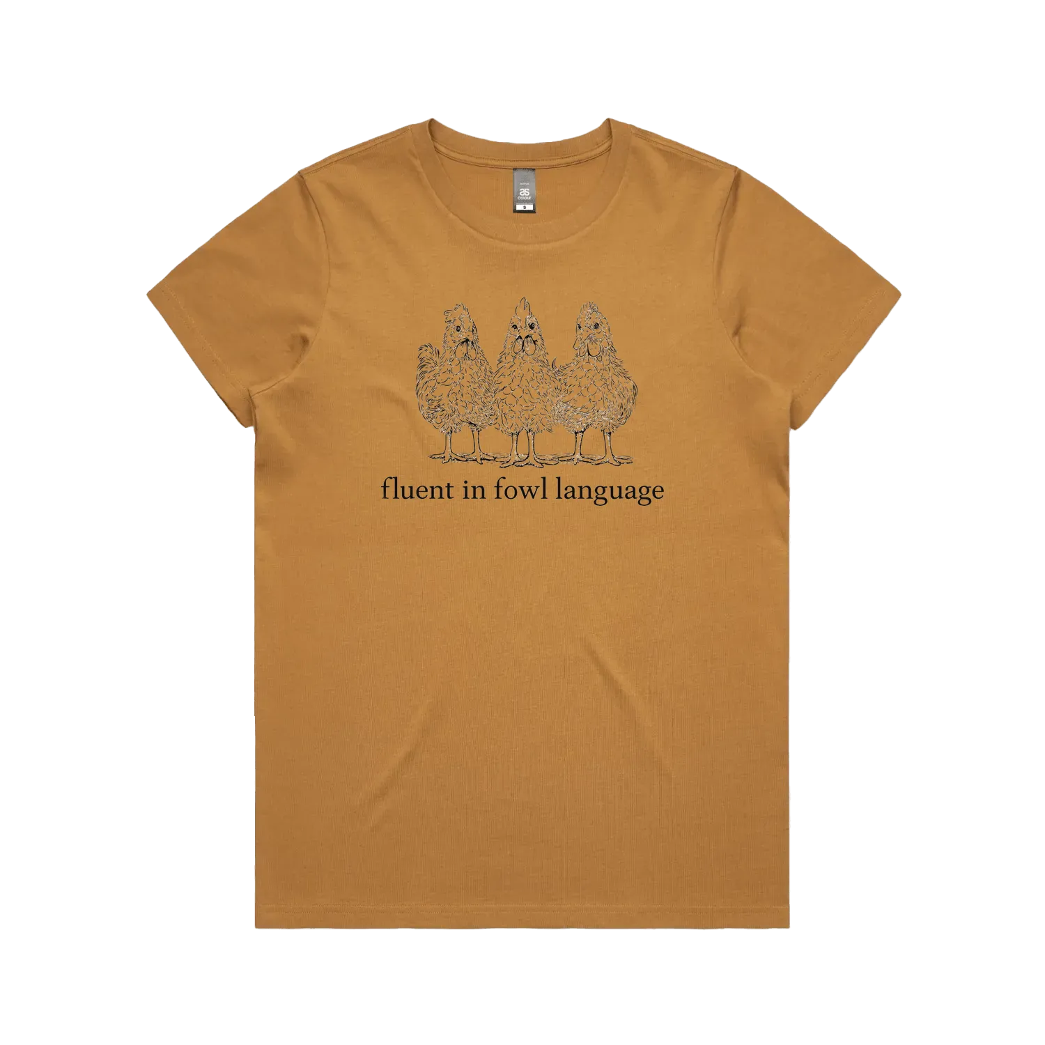 Camel front flat lay