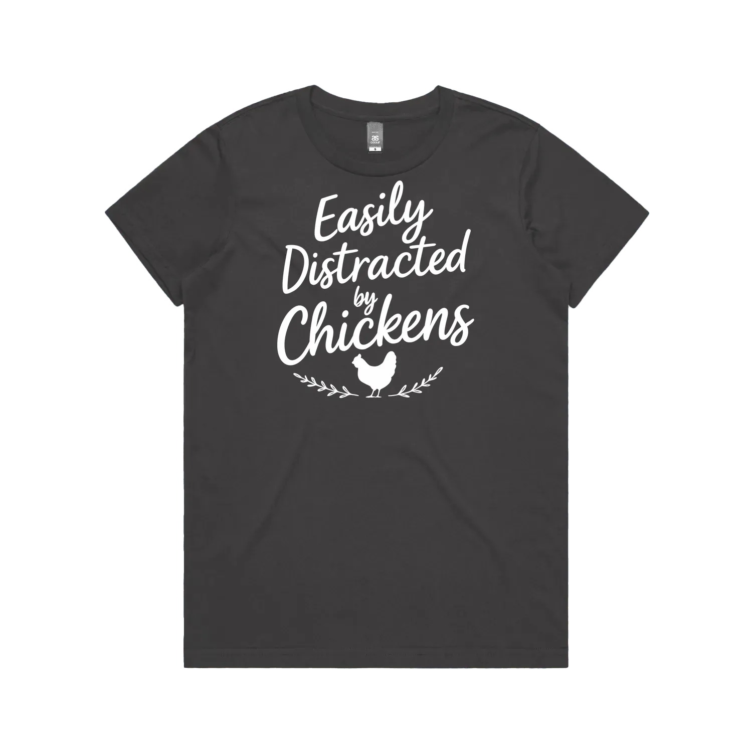 Charcoal front flat lay