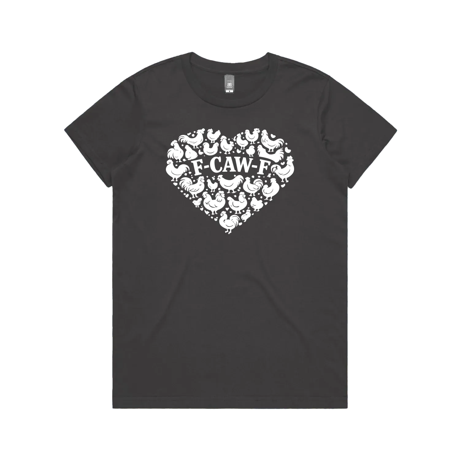 Charcoal front flat lay
