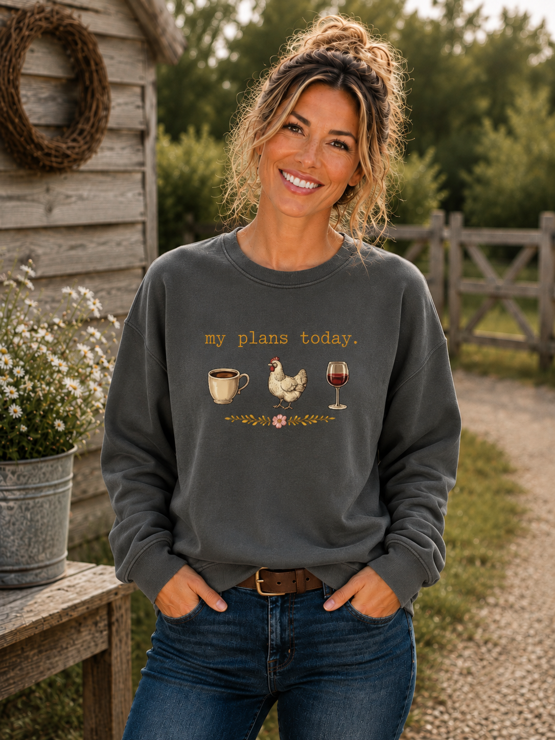 My Plans Today Crew Jumper
