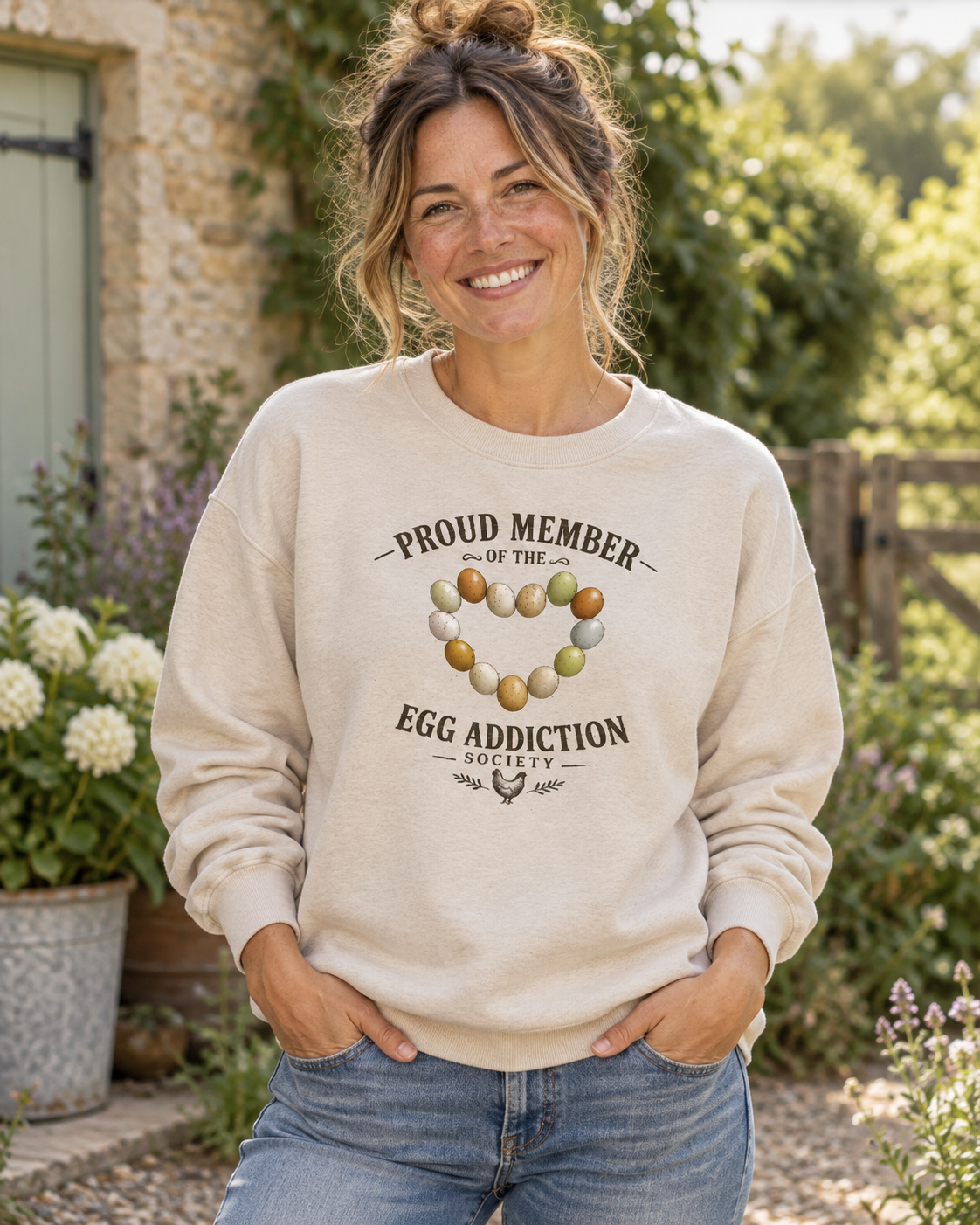 Egg Addiction Jumper | Women's Relaxed Crew Jumper
