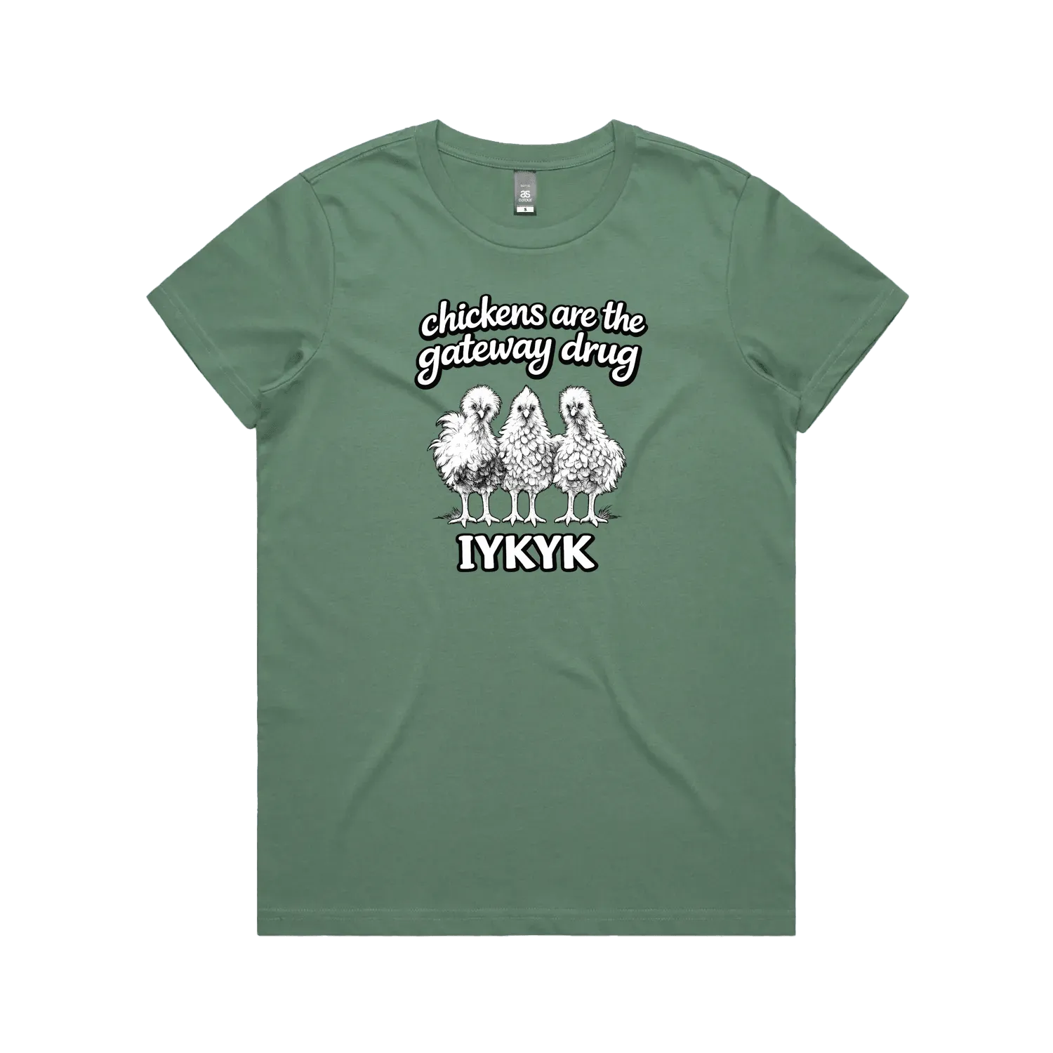Sage front flat lay