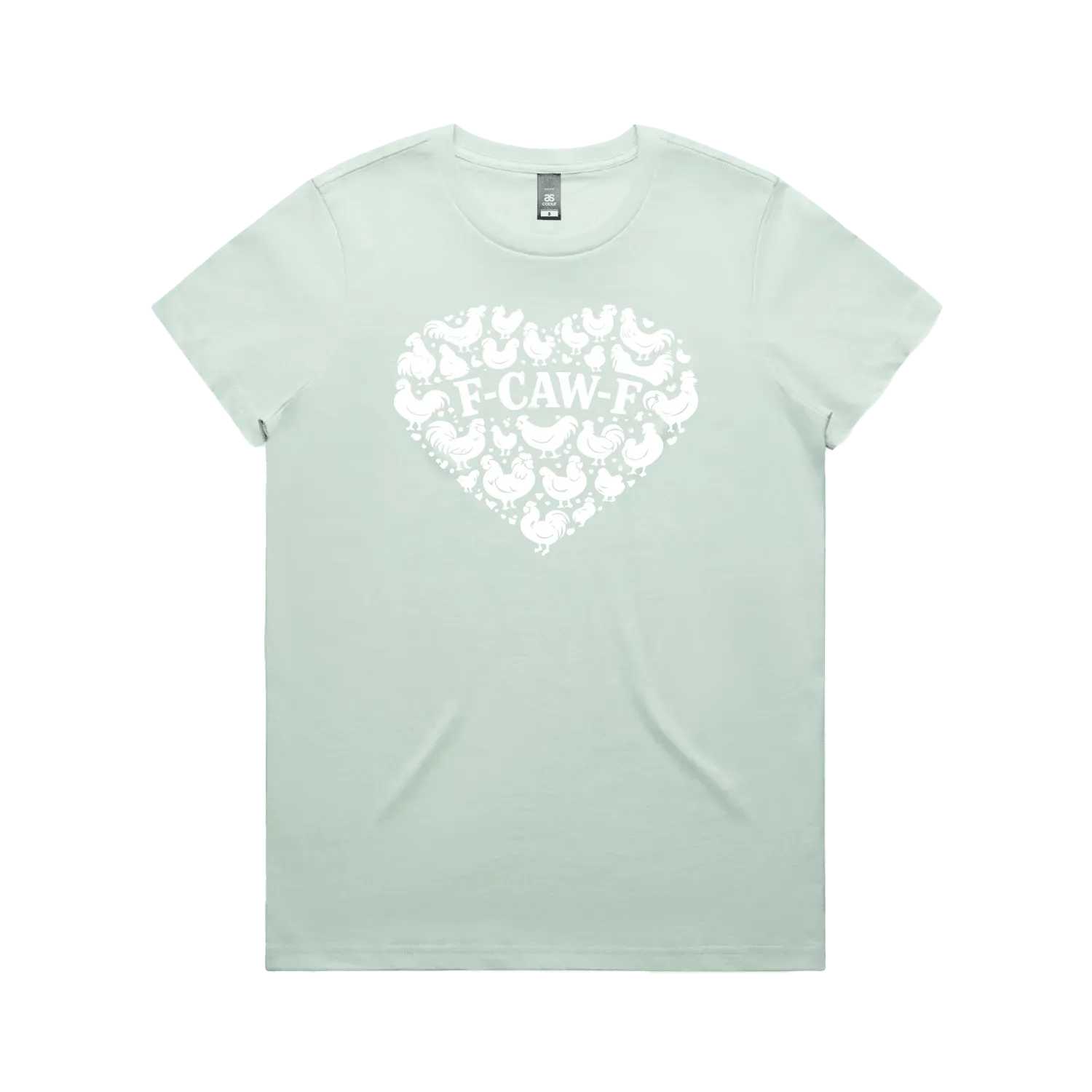 Seafoam front flat lay