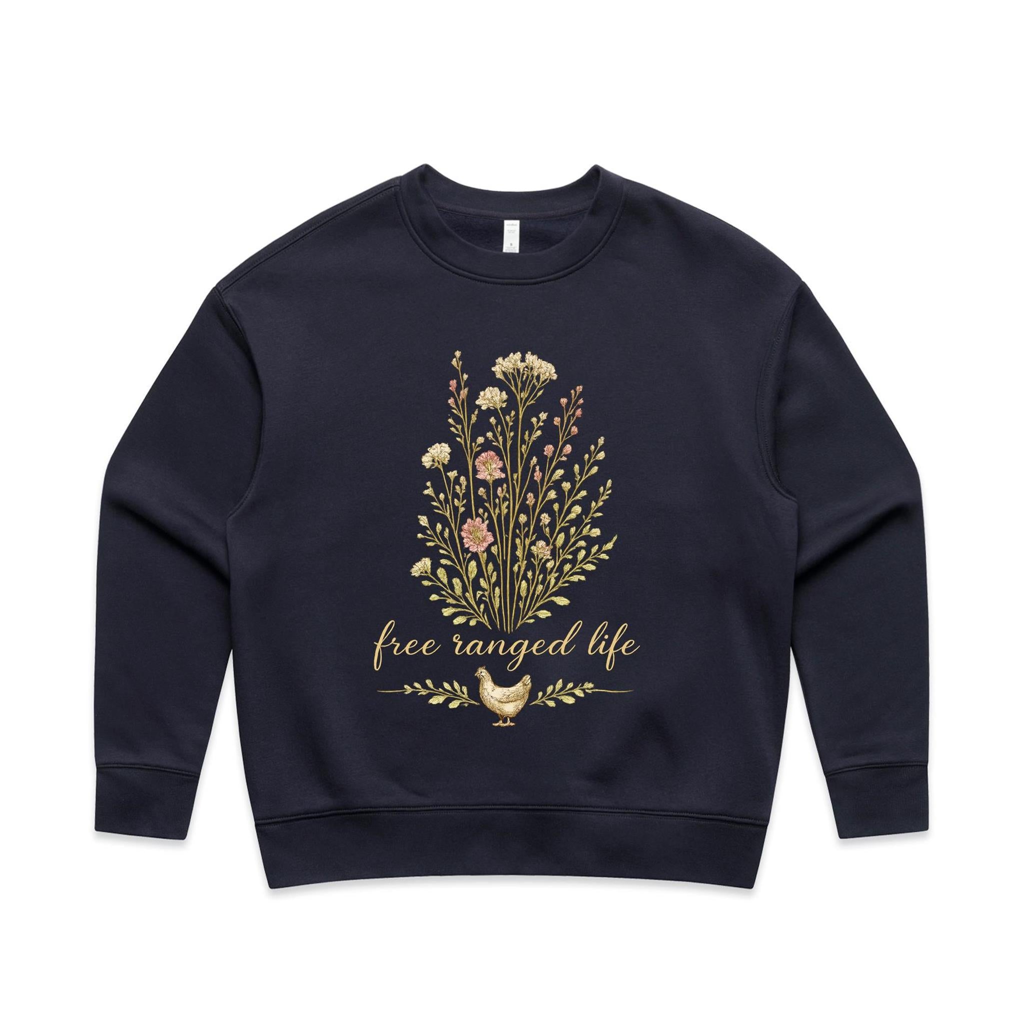 Free Ranged Life Relax Crew Jumper