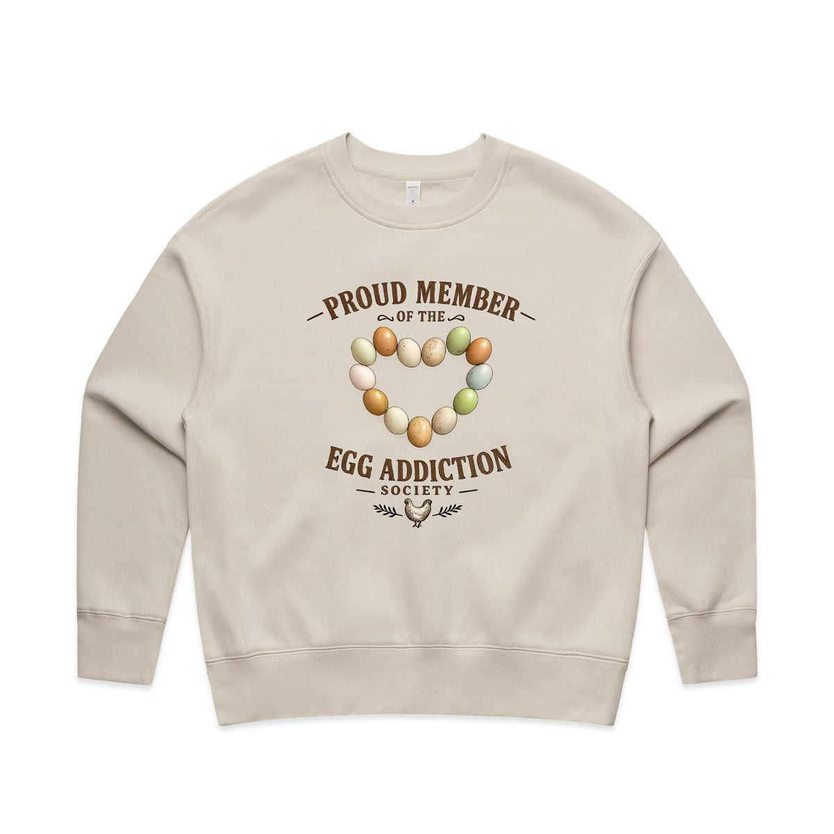Egg Addiction Jumper | Women's Relaxed Crew Jumper