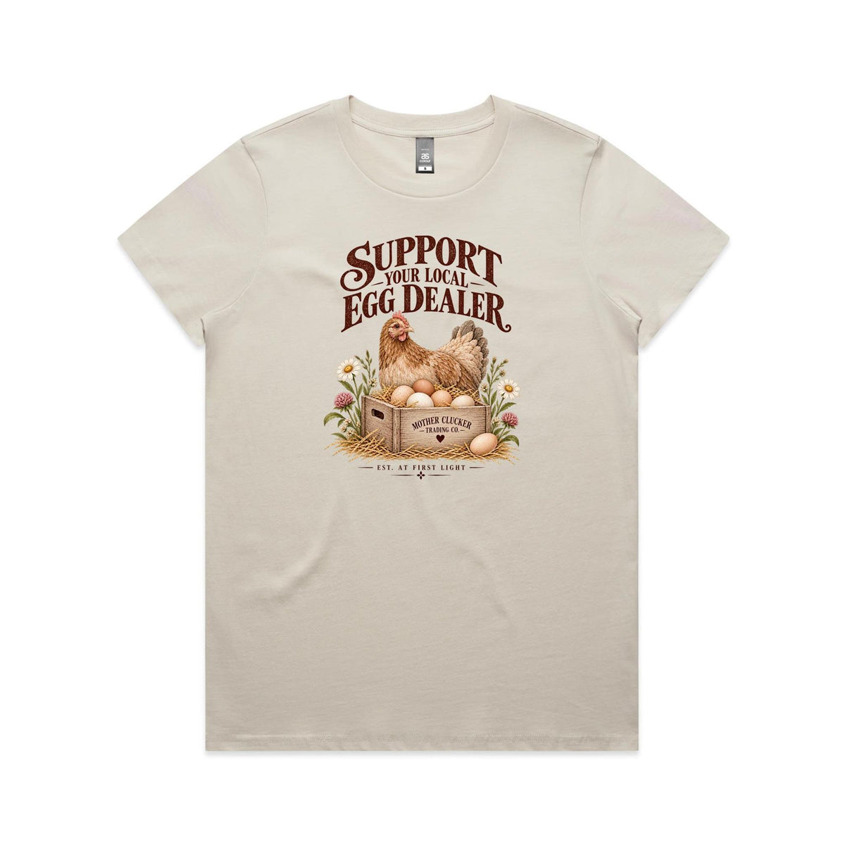 Support Your Local Egg Dealer Tee | Women's Chicken T-Shirt