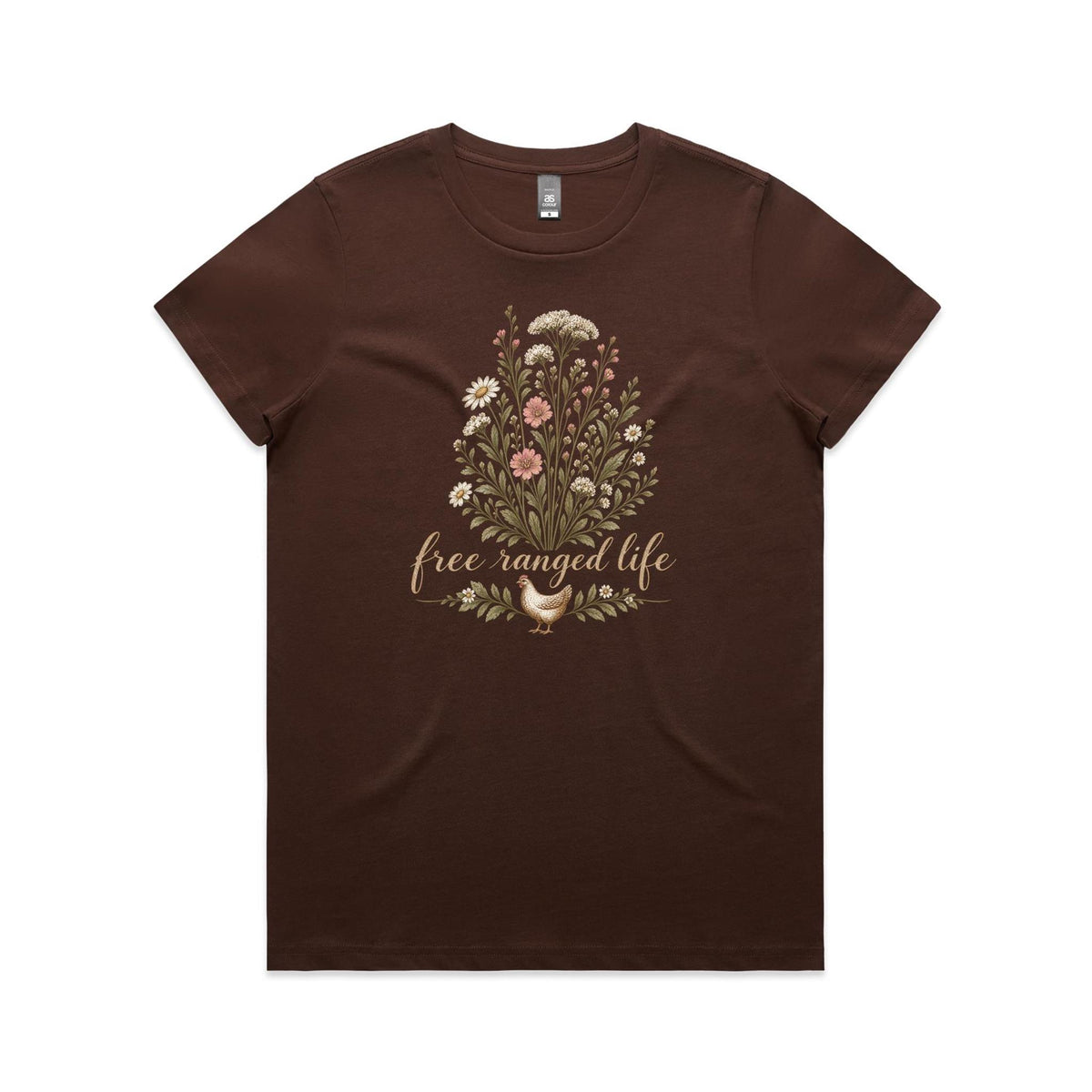 Free Ranged Life Tee | Women's Chicken T-Shirt