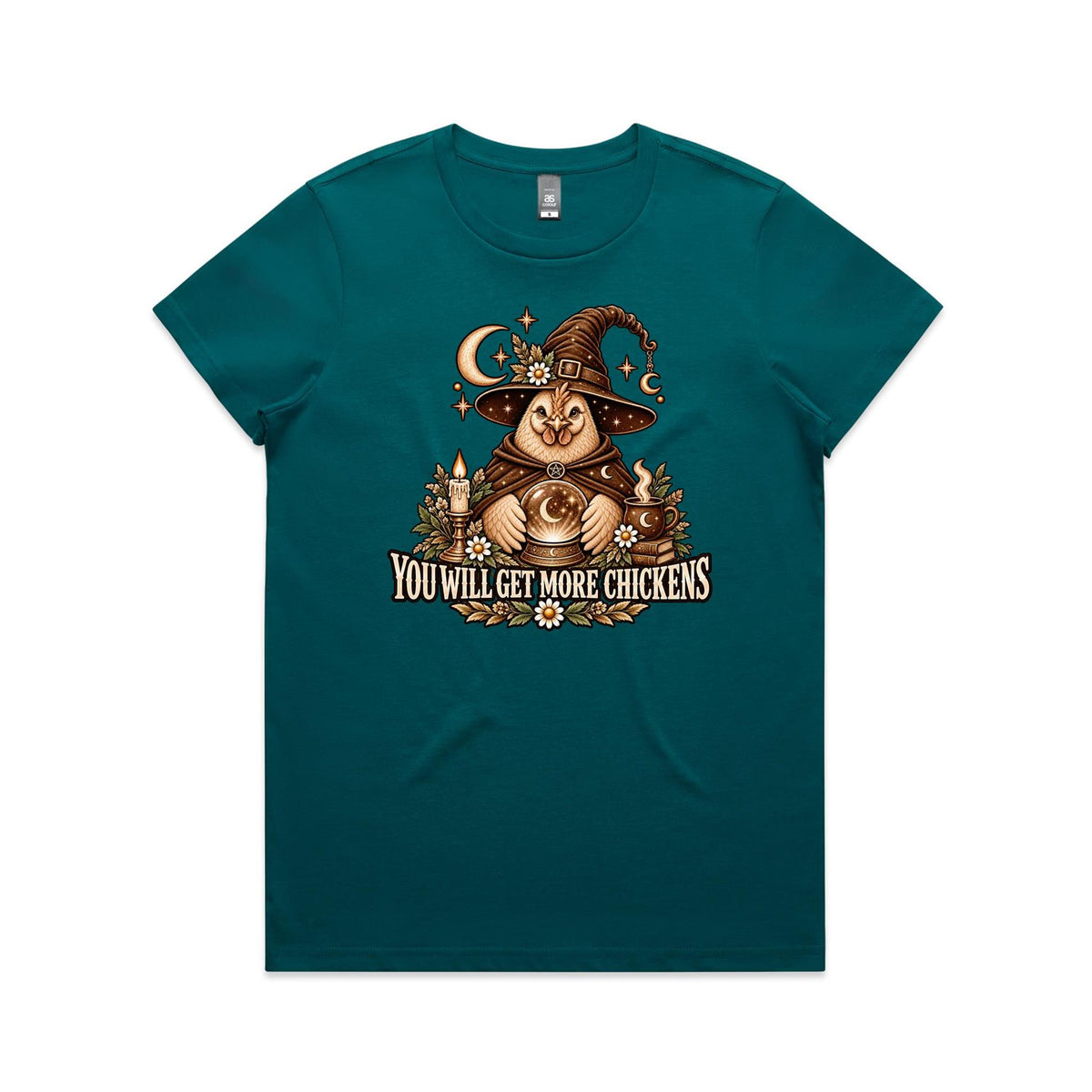 Fortune Teller Chicken Tee | Women's Chicken T-Shirt